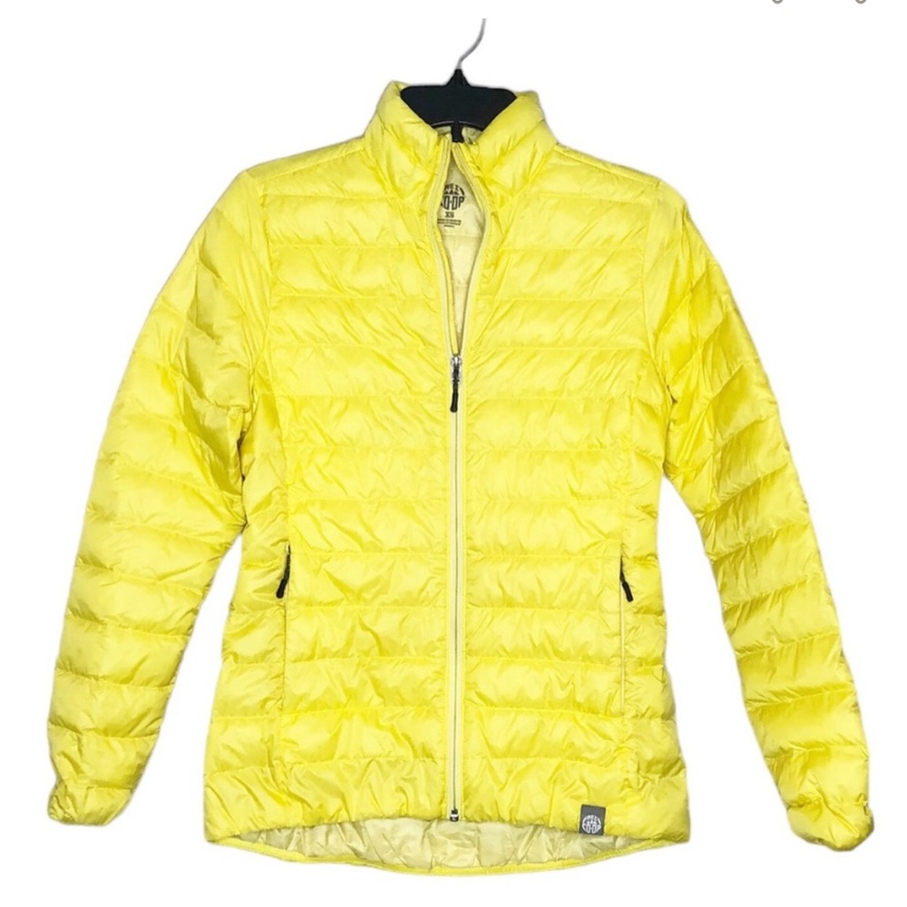 REI Co-Op 650 Puffer Down Jacket Women's
Yellow Lightweight Full Zip Size Small